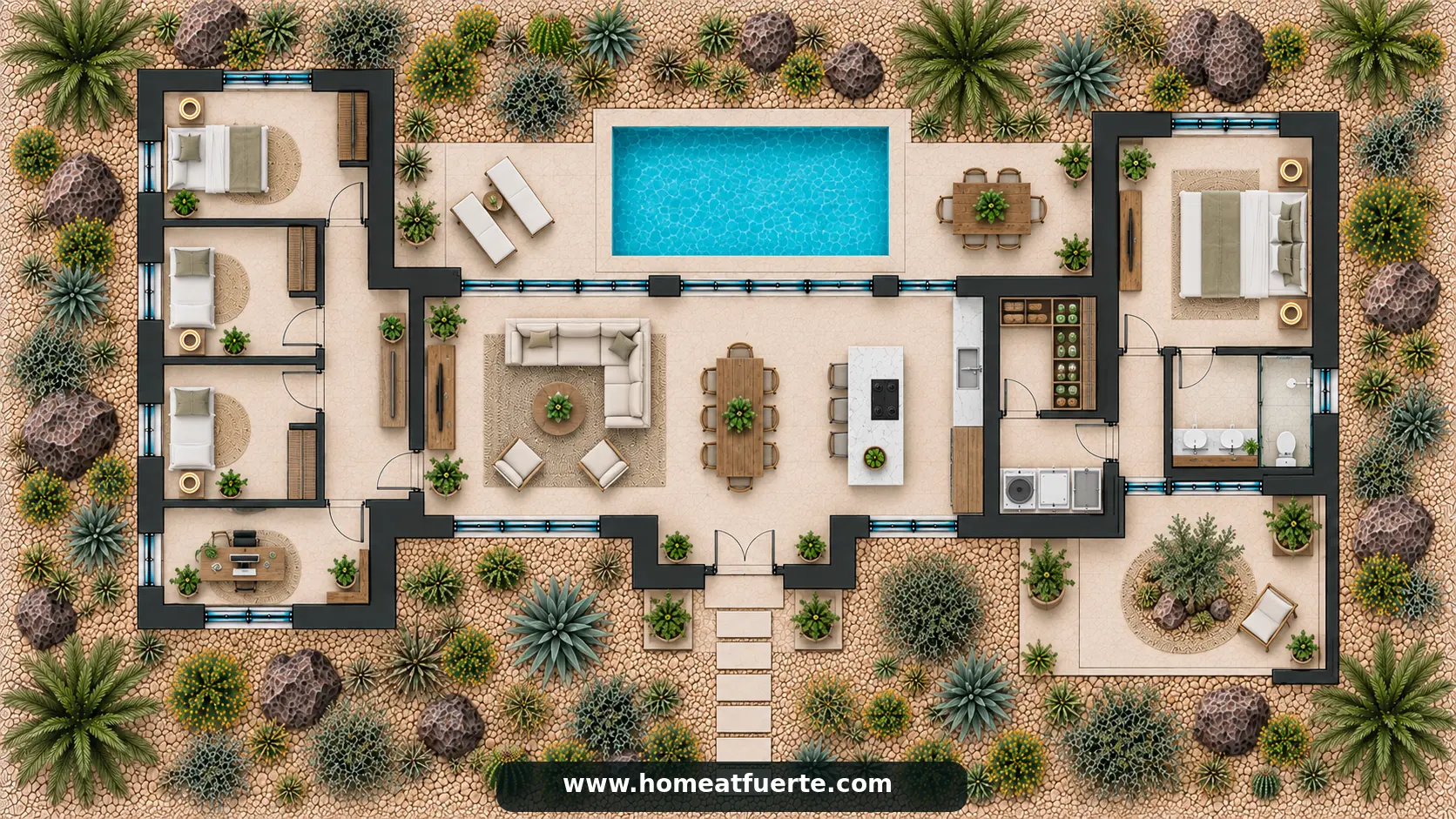 Casa Horizonte 170: model floor plan